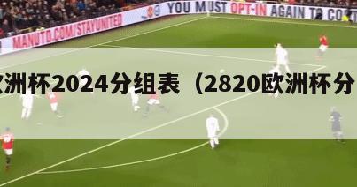 欧洲杯2024分组表（2820欧洲杯分组）